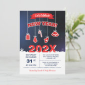 新年祝のパーティー 招待状 (スタンド正面)