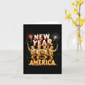 新年祝賀 愛国 ユニーク トランプ ユーモア グッズ カード (黄色い花)