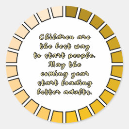 新年積み ラウンドシール