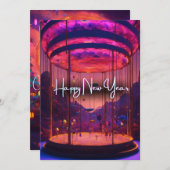 新年空が続く：熱気球フェスティバル シーズンカード (正面/裏面)