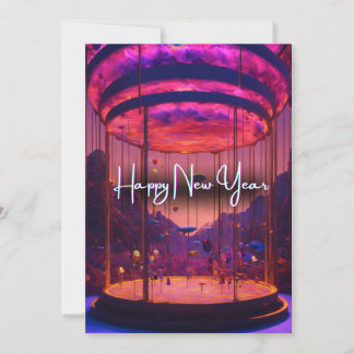 新年空が続く:熱気球フェスティバル シーズンカード