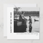 新年立ミニマル写真 シーズンカード (正面)