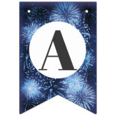 新年花火青黒フェスティバルパーティー バンティングフラッグ (第3の旗)