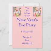 新年豚飛んでいる招待状 招待状 (裏面)