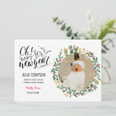 新年金ゴールドフローラグリーンベビー誕生のお知らせ シーズンカード (スタンド正面)