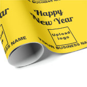 新年黄色ラッピング紙 ラッピングペーパー (ロールコーナー)