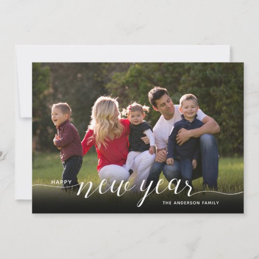 新年2フォトスクリプエレガントト シーズンカード (正面)