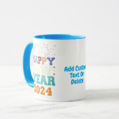 新年2024花火ハッピーニューイヤーイブパーティー マグカップ (正面左)