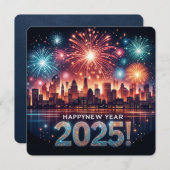 新年2025花火の街並み挨拶C シーズンカード (正面/裏面)