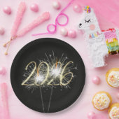 新年2026パーティースパーカーズ紙プレート ペーパープレート (パーティー)
