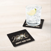 新年2026パーティースパークラーズ スクエアペーパーコースター (インサイチュ)