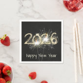 新年2026パーティースパークラーズ スタンダードカクテルナプキン (インサイチュ)