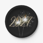 新年2026パーティースパークラーズ ペーパープレート (正面)