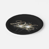 新年2026パーティースパークラーズ ペーパープレート (アングル)