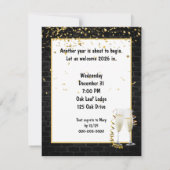 新年2026パーティースパークラーズ 招待状 (裏面)