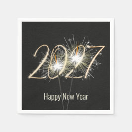 新年2026パーティースパークラーナプキンス スタンダードカクテルナプキン
