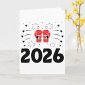新年2026ボクサースポーツ強度ジムアスリートボ カード (黄色い花)