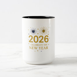 新年2026マグ – ホリデーギフト ツートーンマグカップ