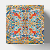 新年2026赤い火の馬クリスマスパターン フェイバーボックス (上部)