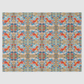 新年2026赤い火の馬クリスマスパターン 薄葉紙 (正面)