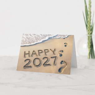新年2027 ビーチの足跡 シーズンカード