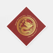 新年20xx中国の名前ドラゴンを追加 スタンダードランチョンナプキン (角)