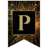 新年20XX金ゴールド&黒花火大会 バンティングフラッグ (第3の旗)