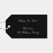 新年22タイポグラフィ白黒 ギフトタグ (裏面横)