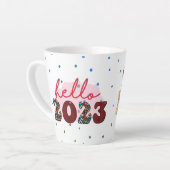 新年365日 カフェラテマグ (左アングル)