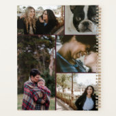 新年5写真撮影エレガントコラージュBurgundy プランナー手帳 (裏面)