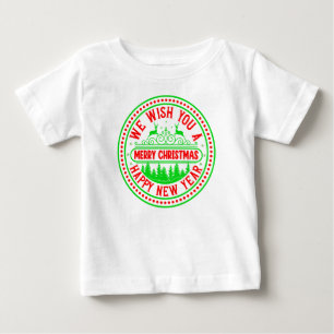新年66244年を祝して聖降誕祭お祝い ベビーTシャツ
