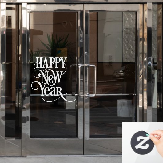 新年 ウィンドウサイン (オフィスドア)