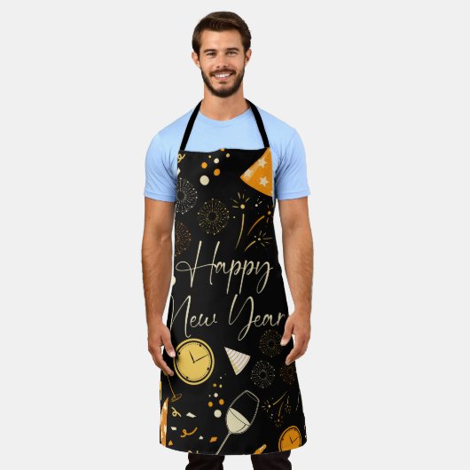 新年 エプロン (着用した状態)