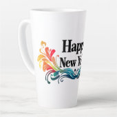 新年 カフェラテマグ (左アングル)