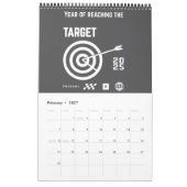 新年 カレンダー (2月 2027)