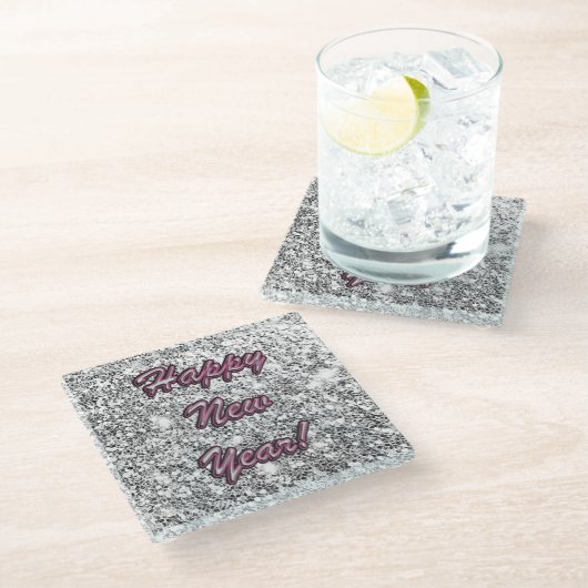 新年 ガラスコースター (アングル)