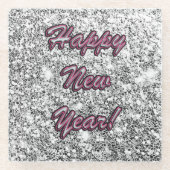 新年 ガラスコースター (正面)