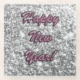 新年 ガラスコースター