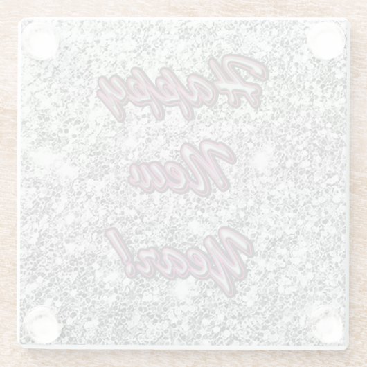 新年 ガラスコースター (裏面)