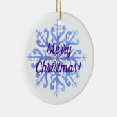 新年,クリスマスウォーター色スノーフレークオーナメント セラミックオーナメント (右)