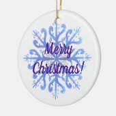 新年,クリスマスウォーター色スノーフレークオーナメント セラミックオーナメント (左)