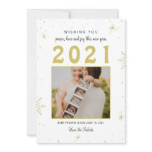 新年・クリスマスベビー発表雪のおもしろい