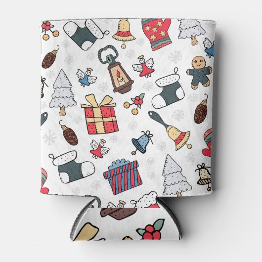 新年:クリスマス休暇パターン。 缶クーラー (正面)