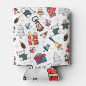 新年:クリスマス休暇パターン。 缶クーラー (裏面)