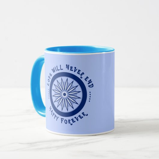 新年，クリスマス，誕生日，バレンタ結婚ン， マグカップ (正面左)