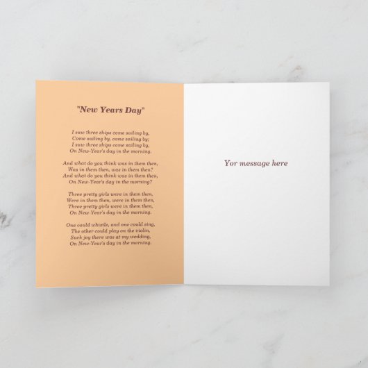 「新年」 シーズンカード (内部)