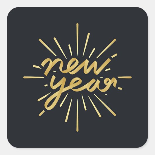 新年 スクエアシール (正面)