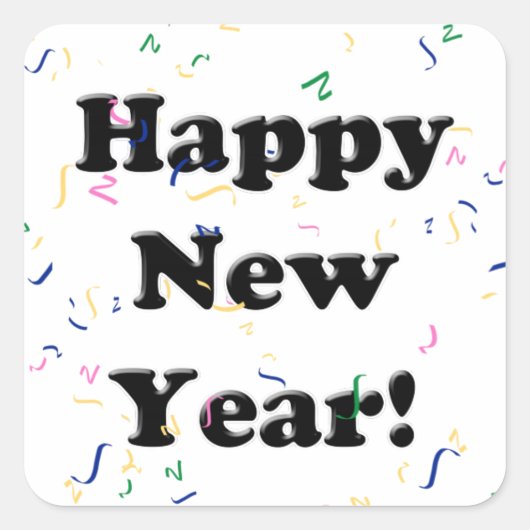 新年 スクエアシール (正面)