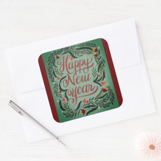 新年 スクエアシール (封筒)