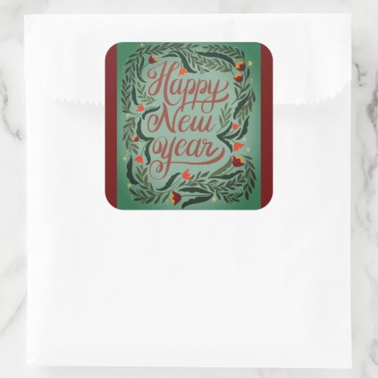 新年 スクエアシール (バッグ)